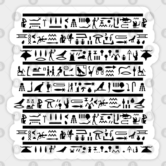 Egyptian Hieroglyphs Sticker by Pris25